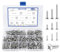 400 Pcs Self Tapping Screws Mixed Set, M3/M4/M5 Self tapping Screws Metal, Screws for Wood, Cross Slot Screw Set (400 Flat Heads)