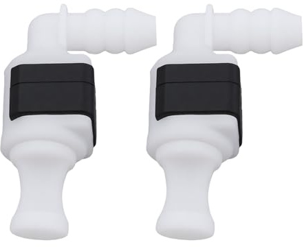 eMagTech 2 pièces buses de pulvérisation d'eau pour lave-glace connecteurs de tuyau d'eau 3B0955665C Compatible avec Audi, Volkswagen et autres modèles