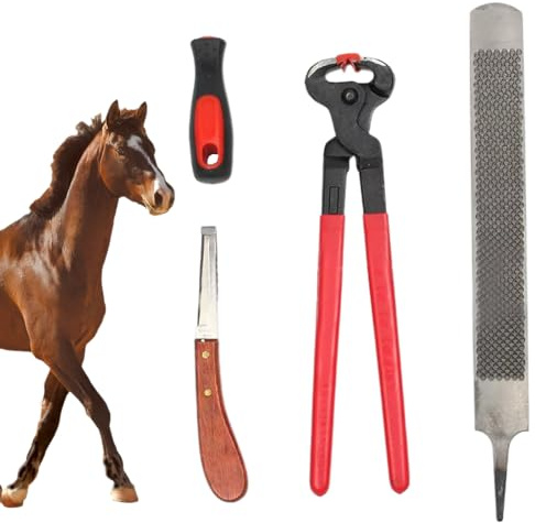Tondeuse à ongles pour chevreuils, outils de détail pour poneys | Jeu ergonomique multifonction pour soin et tonte équine avec design palmier