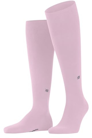 Burlington Dublin M Kh algodón lisos 1 par, Calcetines largos Hombre, Rosa Blossom 8440, 40-46