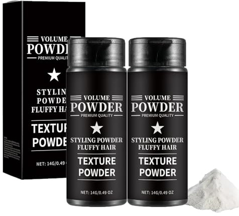 Poudre Coiffage Hommes, Poudre Volumisante et Texturisante, Remplissage De La Racine Des Cheveux Et De La Barbe, Huile De ContrôLe, Coiffage RafraîChissant