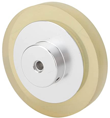 Solinder Anti Deformation Anti Slip Rubber Aluminum Alloy Encoder Meter Wheel for Encoders, Wear-Resisting Rubber Wheel, Good Friction, Create Encoders with Thickening, (200)