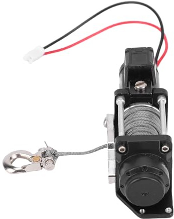 Alomejor Treuil RC, Construction en Alliage d'aluminium, capacité de Charge de 12 à 15 LB, Treuil Robuste à l'échelle 1/10 pour Chenilles Axiales SCX10 et CC01