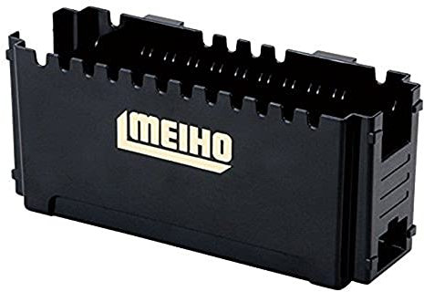 Meiho Side Pocket BM-120 Black - Angelbox Adapter für Tackleboxen, Boxadapter für Rutenhalter & Getränkehalter, Seitenbox für Zubehörboxen