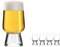 oha-design Universalgläser für Craft-Bier [4er Set] wie Pale Ale, Pils, Wit | 4-teilig 290-ml | Gin Tonic Gläser Set - Weingläser Weissweinr