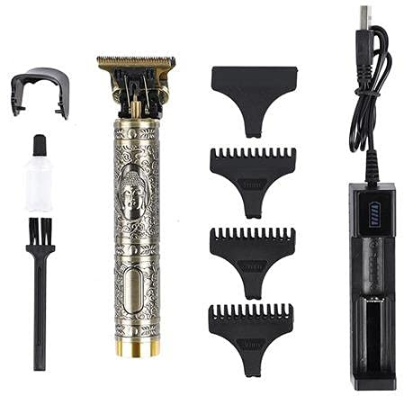 Cortadora Eléctrica de Cabello para Hombres Máquina Cortapelo Recortadora Eléctrica Profesional Recortador Barba de Precisión USB Carga Rápida Trimer 3 peines de límite (1/2/3 mm)