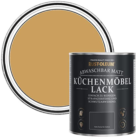 Rust-Oleum Yellow Kitchen Cupboard Paint in Matt Finish - Dijon 750ml