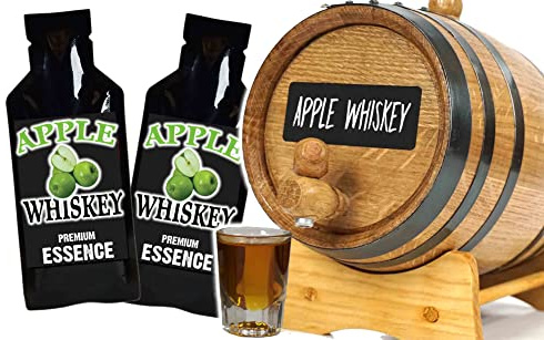 Apple Whiskey Making Bootleg Kit w/Chalkboard & Book- Thousand Oaks Barrel Co. – Make & Age Spirits in an Oak Cask Keg- Best Ever (1L)