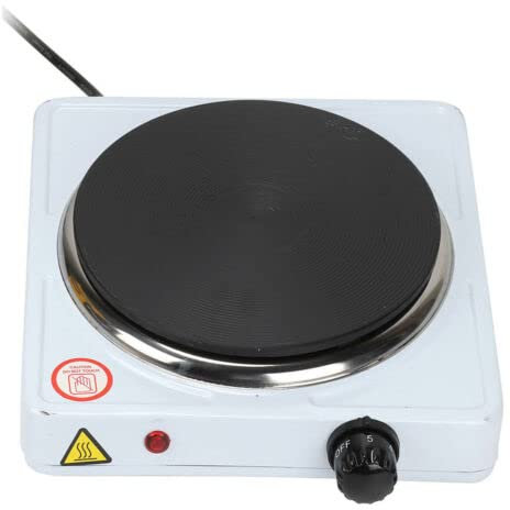 Storex Electric Hot Plate Single Portable Kitchen Table Top Cooker Hob Hot Plate Stove 1500W White New