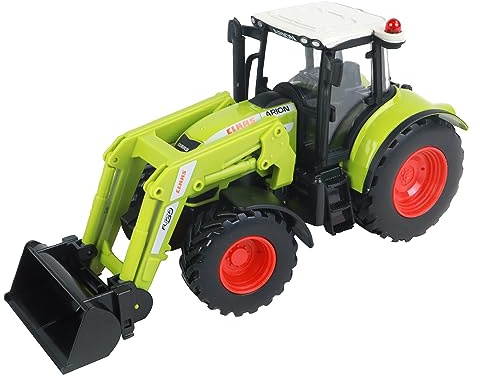 MGM LE MONDE DE LA FERME - Trattore CLAAS 540 con caricatore frontale - Fattoria - 027041-1/32 - Veicolo a ruote libere - Verde - Metallo - Giocattolo per bambini