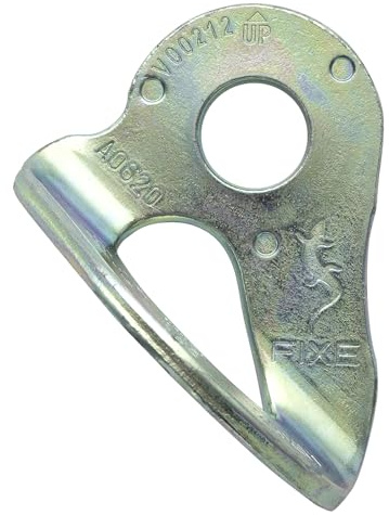 FIXE - Anclajes de Escalada - Plaqueta HANGER FIXE 1 ECOTRI STEEL M12 - 20u - Acero Cincado - Punto Anclaje Fijo Roca - Equipamiento Escalada