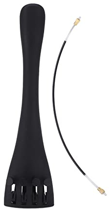 Dilwe 4/4 Cello Bakstycke, Strängbräda i Kolfiber med Finstämare Nylontarm för Underhåll Av Akustiska Instrument i Full Storlek