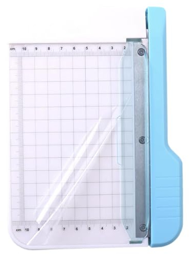 Recortadora de papel de guillotina de 6 pulgadas, pequeña cortadora de tiras curvadas antideslizantes para manualidades, cupones de fotos