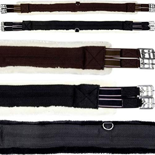 HKM 9619 Sattelgurt Teddy, Weich gepolstert, Gurt mit Gummizug, 110 cm – 145 cm