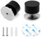 2 Stück Boden Türstopper Selbstklebend Edelstahl mit Gummi Puffer Wandtürstopper inkl Schraube für Wandmontage zum Schutz der Türen