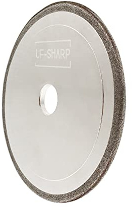 CBN Chainsaw Grinding Wheel 5-3/4 Dia, 3/16 Thick, 7/8 Arbor for 3/8 and .404 Pitch Steel Chains (3/16 inch Thick)