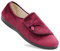 Dr Keller Womens Velour Faux Fur Lined Ladies Winter Wide Opening Diabetic Orthopaedic Slippers (Wine, UK Footwear Size System, Adult, Women, Numeric, Medium, 7)