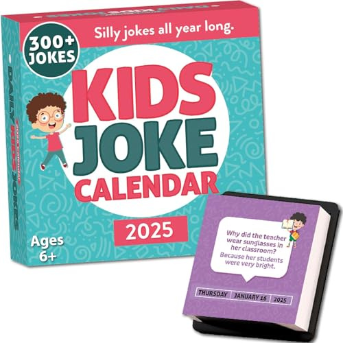 Skämtkalender för barn av Charlie's Treasures, 2025-utgåva (2025-kalender)