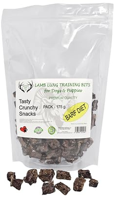Récompenses d'entraînement pour Chiens, (175 g, Cubes de poumon de Agneau)