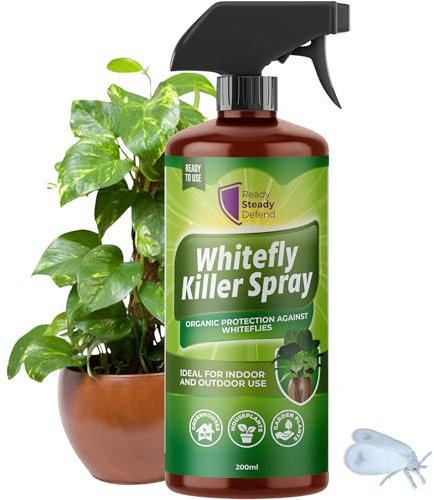 Whitefly Killer Spray 200ml - Effective Plant Bug Spray & Insecticide Soap for Houseplants, Outdoor Plants, & Garden Use | Targets Whiteflies & Flying Insects | Fast-Action Insect Killer for Home Use