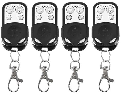 4 mandos a Distancia con 4 Botones universales, frecuencia 433,92 MHz, para Garaje y portones
