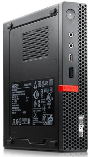 Lenovo Mini PC Computer Desktop ThinkCentre M920q Tiny, procesador Core i7-8700T, memoria RAM 16 GB, disco SSD 512 GB, HDMI, Win 11 Pro (reacondicionado)