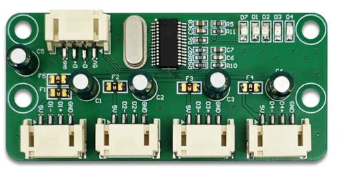 Fangxuee USB2.0 HUB PH2.0 Interface Version 1 to 4 Port USB HUB Module Driver-Free USB Splitter 1 to 4 USB2.0 HUB