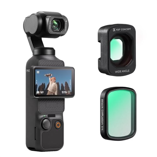 K&F CONCEPT Magnetic Wide Angle Lens & 1/4 Black Diffusion Filter Set