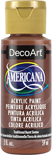 DecoArt Americana Acrylic Multi-Purpose Paint, Traditional Burnt Sienna