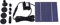 Solarbetriebene Springbrunnenpumpe, Solarpumpe für den Garten, 1,2 W, 200 l/h, solarbetriebene Wasserpumpe für Teich, Pool, Tauchpumpe für den Außenbereich für Brunnen, Nr. 990, tauchfähig