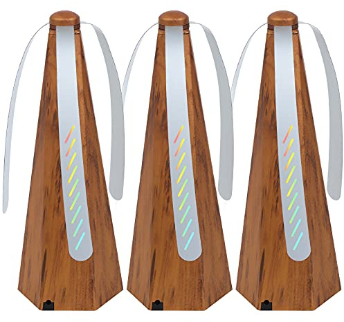 3 PCS Fly Fan for Tables Portable Wood Grain Table Fans for Indoor Outdoor