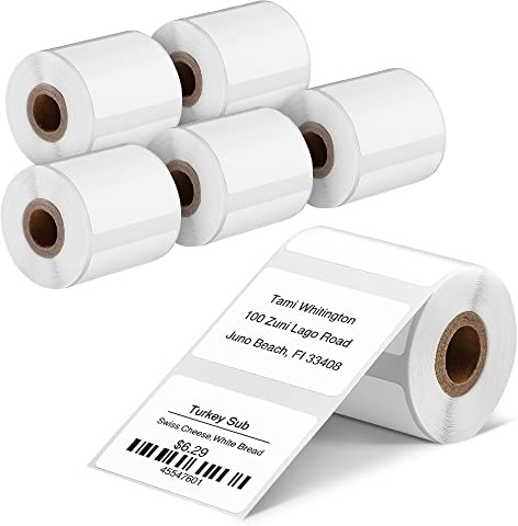 Phomemo M220 Etichette Per Stampanti, Nome, Prezzo, Indirizzo Etichette, Compatibile Con M220 M250 M221 M120 M150 M108 M110 M421 Stampante per Etichette, 40x30mm, 230 Pezzi Per Rotolo (6 Rotoli)