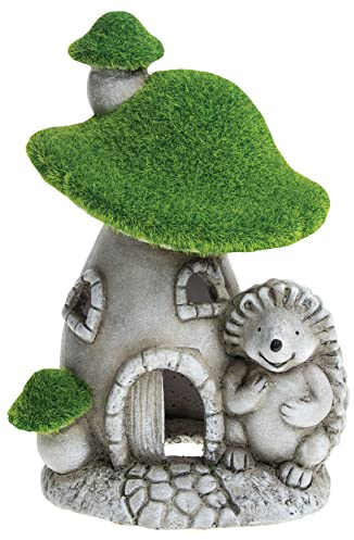 Shudehill Giftware Grassy Grande Maison pour hérisson Gris
