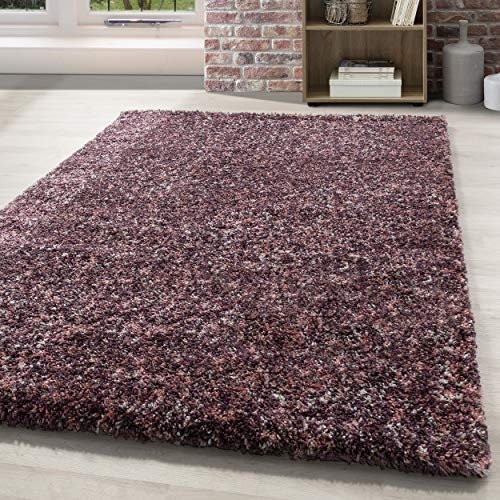 HomebyHome Shaggy Teppich 300x400 Wohnzimmer (280 x 370 cm) - Hochflor Wohnzimmerteppich Mehrfarbig Extra Weich und Flauschig - Langflor Teppiche für Schlafzimmer, Küche, Flur - Carpet, Halı