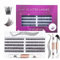 Faux Cils 120 Pcs Extensions de Cils avec Bond et Seal Colle pour Cils Imperméable Faux Cils Individuels Réutilisables Douces Naturelles Légères Faciles à Appliquer à Domicile 10-16mm -OP01