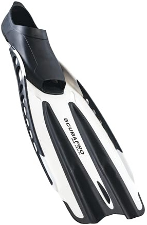 SCUBAPRO Jet Club Fin, Full Foot, White, M