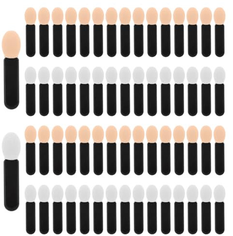 120 Stück Lidschatten Applikator, Lidschatten Pinsel, Double Side Eyeshadow Brush Cosmetic Tool, Disposable Eyeshadow Sponge Makeup Applicator, Lidschattenpinsel, Make-up Applikator Pinsel