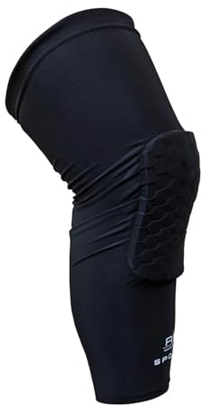 RAMIREZ BROTHERS – Media Compresiva Acolchada para Rodilla, Protección de Impacto para Fútbol, Baloncesto, Rugby y Balonmano, Estabilidad Articular y Rendimiento Deportivo (S)