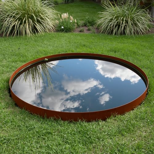 Findway Gardens Bassin de Jardin/Miroir d'eau - Vasque Ronde CORTEN 100cm | Braséro