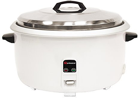 SQ Professional Blitz Rice Cooker with Automatic Cooking Non-Stick Removable Inner Pot | Measuring Cup & Spatula | Stainless Steel Lid | Keep-Warm Function |White (10L)