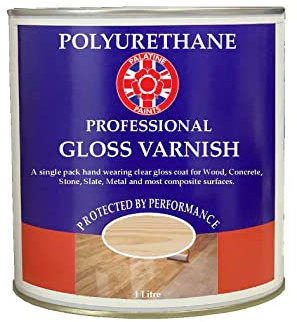 Polyurethane Varnish | 1Lt | Clear Gloss Finish, for Internal use