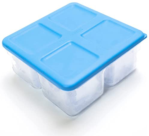 True Cubes Ice Cube Storage Tray, BPA Free Whiskey Ice Storage Tray, Transparent