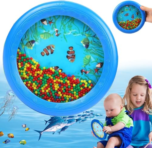 Norhogo Ocean Wave Bead Drum, Educational Tambourine for Kids and Children | Baby Musical Toy, Sound Healing Instrument, Teaching Learning Preschool