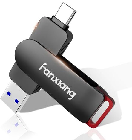 fanxiang Externe SSD 512GB USB C Portable Solid State Flash-Laufwerk, Dual Interface High Speed bis zu 560MB/s Extreme Schneller, Für Android, iPhone15, MacBook/Pro/Air und mehr FF520