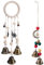 GORGECRAFT 2 pz 2 campanelli In Ferro Stile Strega Campanelli Eolici Magici Pomello per Porta Gancio con Perline di Legno Lega Stella Lunare Decorazione Stregoneria Campanello Appeso per Porta di Casa