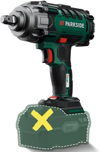 PSIDE Parkside® Atornillador de Impacto rotativo para Coche a batería 20V PASSK 20-Li B2, 1/2, sin batería ni Cargador, Atornillador de Impacto, máx. 400 NM