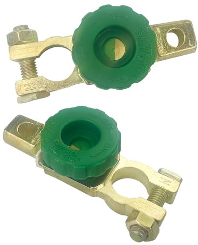Gentpovth 2 Pezzi Morsetto Interruttore Stacca Batteria, Stacca batteria 12 V o 24 V Interruttore, Morsetto Staccabatteria Interruttore en alliage de zinc, per auto, barca, camion, veicoli, trattore