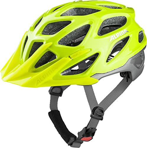 ALPINA Mythos 3.0 LE - Leichter und gut belüfteter Fahrradhelm für Erwachsene, Individuell anpassbar, für optimalen Komfort und Schutz, be Visible-Silver Gloss, M (57-62cm)