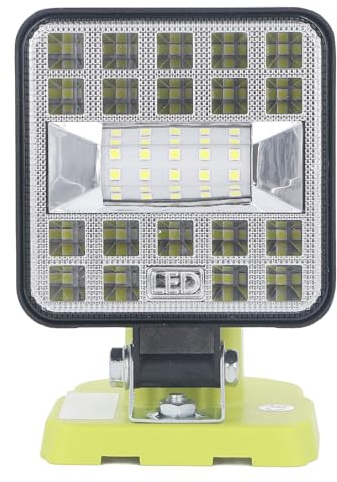Aramox LED Arbetsljus 1800lm för P189 P190 PBP002 PBP003 RB18L50 BPL1820, Flood Light för Arbetsplats, Bilreparation, Camping, Nödsituation
