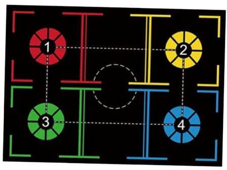 Ronyme Tapis d'Entraînement de Basketball avec Marques de Jeu de Jambes, Tapis de Pratique, Surface Anti-Dérapante et Insonorisante, pour Chambre, Salon ou Balcon, Dimensions 40x60 cm